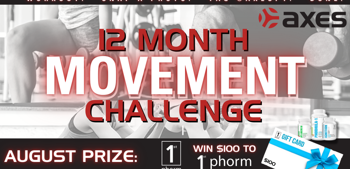 ad for workout challenge from axes physical therapy in st louis