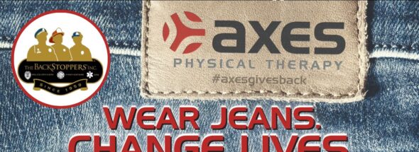 March 2026 Axes Gives Back featured image supporting The BackStoppers Inc charity for families of fallen first responders