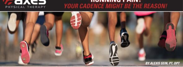 Runners mid-stride on pavement showing foot strike and running form, representing running cadence and injury prevention for runners experiencing pain.