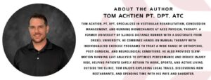 Tom Achtien PT, DPT, ATC, physical therapy specialist at Axes Physical Therapy offering running pain treatment in Greater St. Louis